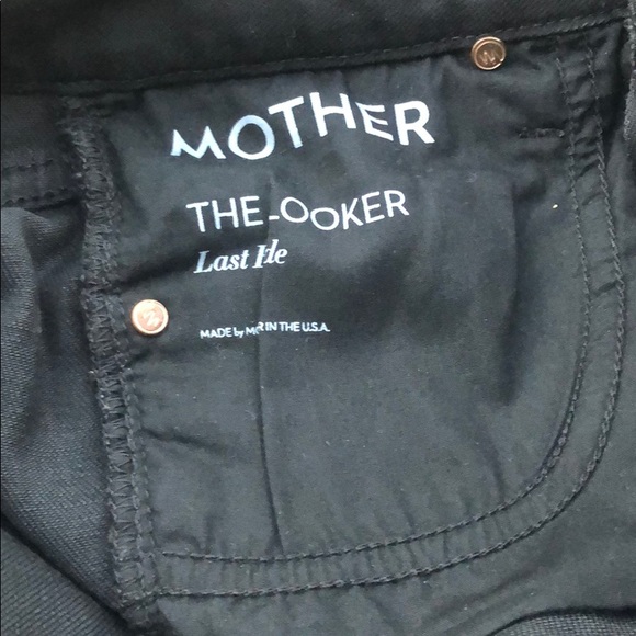 MOTHER Black Denim Distressed Shorts 25 - Picture 3 of 8